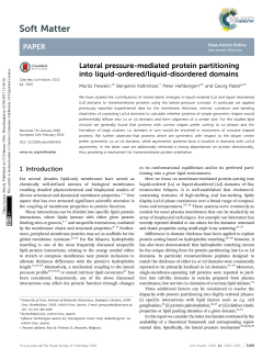 Lateral pressure-mediated protein partitioning into