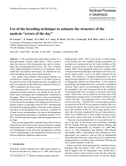 Use of the breeding technique to estimate the structure of the