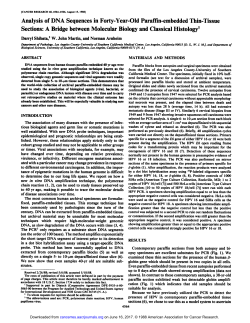 Analysis of DNA Sequences in Forty-Year-Old