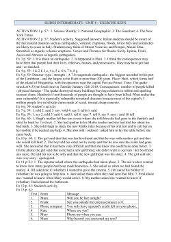 SLIDES INTERMEDIATE - UNIT 8