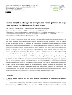 Human amplified changes in precipitation