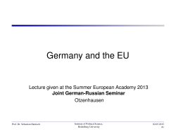 Germany and the EU