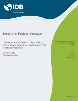 The DNA of Regional Integration - Inter