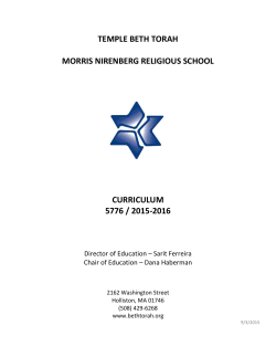 morris nirenberg religious school