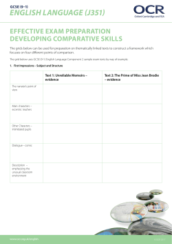 OCR GCSE (9-1) English Language (J351)