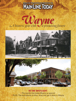 Special Promotional Section To Wayne