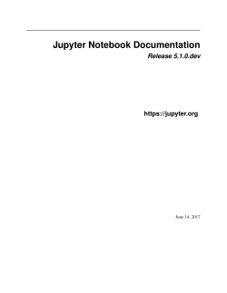 Jupyter Notebook Documentation