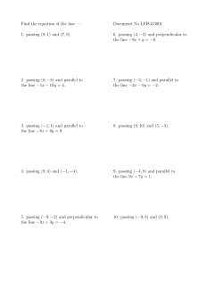 Find the equation of the line