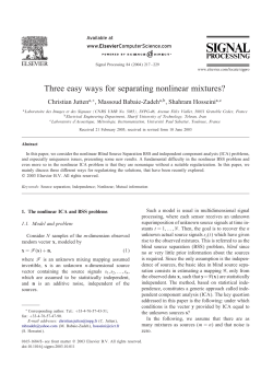 Three easy ways for separating nonlinear mixtures?