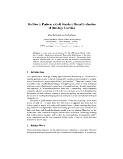 On How to Perform a Gold Standard Based