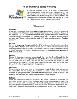 Internet Basics Workshop