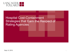 Hospital Cost-Containment Strategies that Earn the Respect of