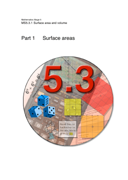 Part 1 Surface areas - NSW Department of Education