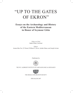 Up to the Gates of ekron