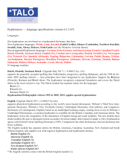 Hyphenators &mdash; language specifications version 6.2.3.8/9.