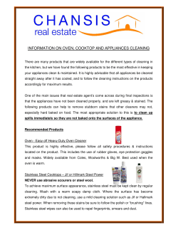 DIY - Information on kitchen cleaning