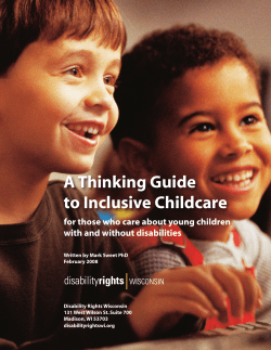 A Thinking Guide to Inclusive Child Care