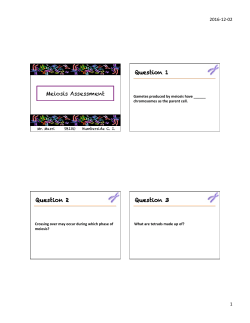 SBI3U Meiosis Assessment