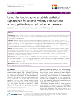Using the bootstrap to establish statistical significance for relative