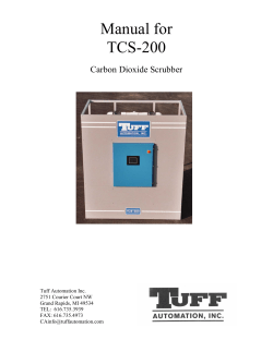 Carbon Dioxide Scrubber Manual