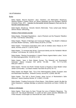 List of Publications