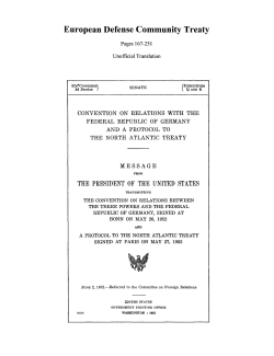 European Defense Community Treaty