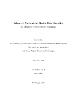 Advanced Methods for Radial Data Sampling in Magnetic
