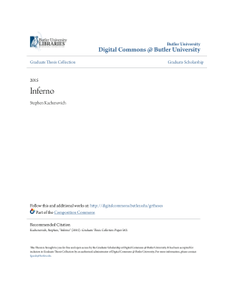 Inferno - Digital Commons @ Butler University
