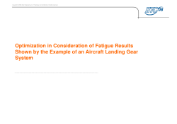 Optimization in Consideration of Fatigue Results Shown by the