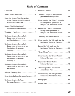 Seneca Falls Declaration - Lorenz Educational Press