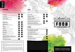 KINDLY PLACE YOUR ICED TEA COFFEE