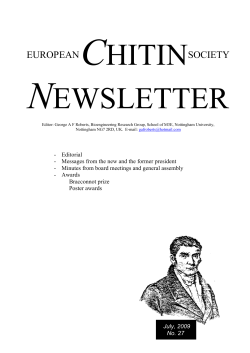 NEWSLETTER of EUCHIS Newsletter No. 27 200907 (pdf