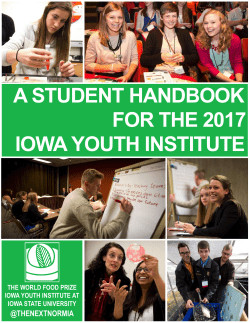Student Handbook - The World Food Prize