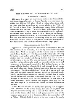 LIFE HISTORY OF THE GROOVE