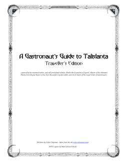 The Talislanta Gastronaut`s Guide