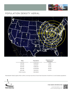 population density aerial - Rickenbacker Global Logistics Park