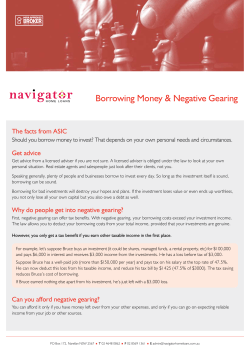 Borrowing to Invest - Navigator Home Loans