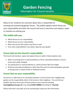 Garden Fencing - Dacorum Borough Council