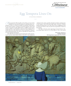 Egg Tempera Lives On