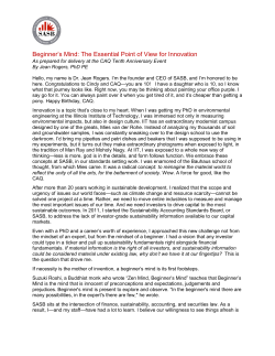 SASB Congratulates the CAQ - Sustainability Accounting Standards