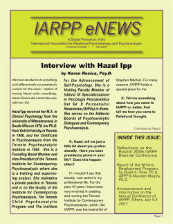 IARPP Volume 5 - Number 1