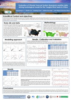 Calibration and validation of SWAT model driven by GMS weather