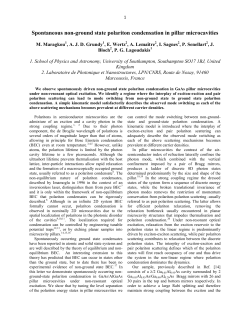 Spontaneous non-ground state polariton condensation in pillar