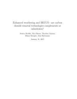 Enhanced weathering and BECCS - are carbon dioxide