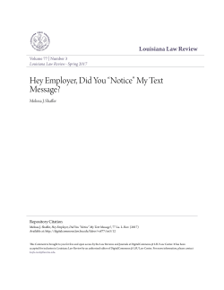 Hey Employer, Did You &ldquo;Notice&rdquo; My Text Message?