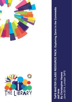 Exploring Zanni in the Commedia dell`Arte