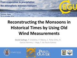 Reconstructing the Monsoons in Historical Times by