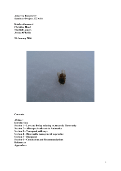 Antarctic Biosecurity