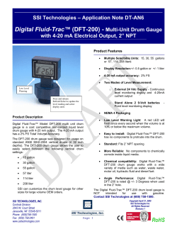 Digital Fluid-Trac&trade; (DFT-200) - Component Distributors, Inc.