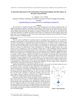 Evaporation phenomena in the atomization of